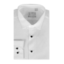 Jasper Poplin Long Sleeve Dinner Shirt-Regular Collar White