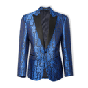 Xavius Patterned Peak Jacket NAVY