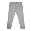 Boys Ledger Peach Finish Fine Cotton Drill Slim Fit Chino SILVER