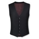 Oscar Pure Wool Vest Black