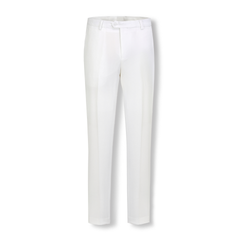 Stallone Plain Weave Stretch Boys Trousers WHITE
