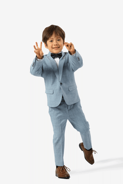 Stallone Plain Weave Stretch Boys Jacket SKY
