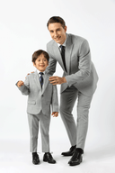 Stallone Plain Weave Stretch Boys Jacket SILVER