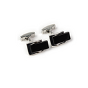 Mens Cufflinks SILVER/BLACK