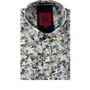 CT S/S Cotton Printed Shirt NAVY BEIGE FLORAL