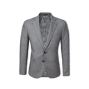 Matteo Notch Lapel Wool Blend With Stretch Jacket 12 Pewter