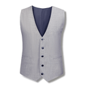 Matteo Men's 5B Wool Blend With Stretch Vest 10 Platinum