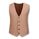 Matteo Men's 5B Wool Blend With Stretch Vest 6 Tangerine