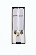 Boys Fabric Braces WHITE