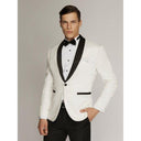 Leonardo Brocade Dinner Jacket Ivory