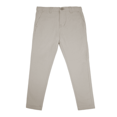 Boys Ledger Peach Finish Fine Cotton Drill Slim Fit Chino KHAKI