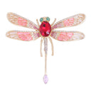 Animal lapel pin Pink Dragonfly