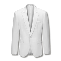 Stallone Plain Weave Stretch Boys Jacket WHITE