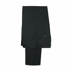 Edward Pin Dot Fine Texture Flatfront Trousers BLACK