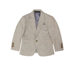 Stallone Plain Weave Stretch Boys Jacket SAND