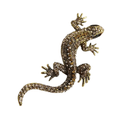 Animal lapel pin Brown Lizard