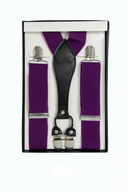 Men's Fabric Braces PURPLE