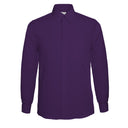 Vegas Boys Fine Peach Finish Microfibre Long Sleeve Shirt PURPLE