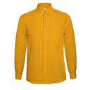 Vegas Boys Fine Peach Finish Microfibre Long Sleeve Shirt YELLOW