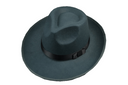 Men's Felt Fedora Hat Grey with satin strip