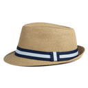 Men's Summer Trilby STRAW BROWN