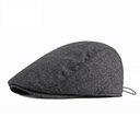 Tattersall Check Flat Cap Black
