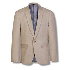 Houston Hopsac Weave Stretch Boys Jacket CAMEL