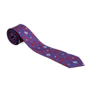 Floral Violet Patterned Tie