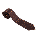 Flower Dotted Tie brown/orange
