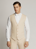 Orlando Linen Blend Vest BEIGE