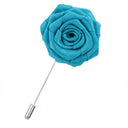 Rose Flower Lapel Pin ROSE BLUE