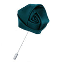 Rose Flower Lapel Pin ROSE KNOT EMERALD