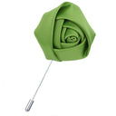 Rose Flower Lapel Pin ROSE KNOT SPRING GREEN