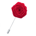 Rose Flower Lapel Pin ROSE RED