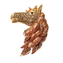 Animal lapel pin Brown Horse