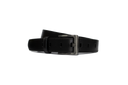 Full Grain Leather With Plain Frame Buckle Belt BLACK