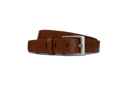 Full Grain Leather With Plain Frame Buckle Belt TAN