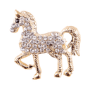 Animal lapel pin Gold Horse