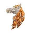 Animal lapel pin Gold Horse