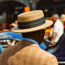 Man wearing Fedora Trilby Hat
