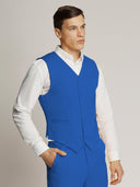 Vegas Fine Twill Plain Microfibre Vest ROYAL