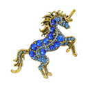 Animal lapel pin Navy Unicorn