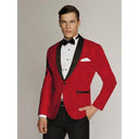 Leonardo Brocade Dinner Jacket DEEP Red