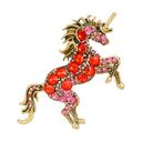 Animal lapel pin Red Unicorn