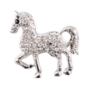 Animal lapel pin Silver Horse
