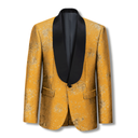 Hendrix Shawl Lapel Jacket Yellow/Silver