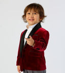 Viceroy Velvet Boys Jacket BURGUNDY