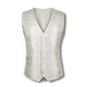 Paisley Vest Ivory