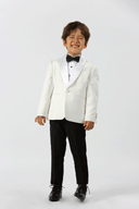 Anthony Fine Twill Plain Boys Ivory Jacket IVORY