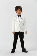 Anthony Fine Twill Plain Boys Ivory Jacket IVORY